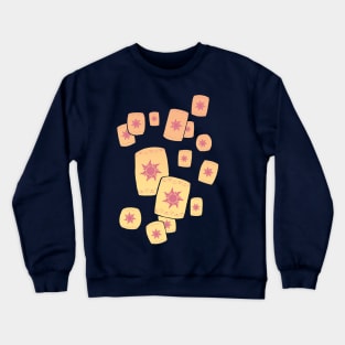 Floating Lanterns Gleam Crewneck Sweatshirt